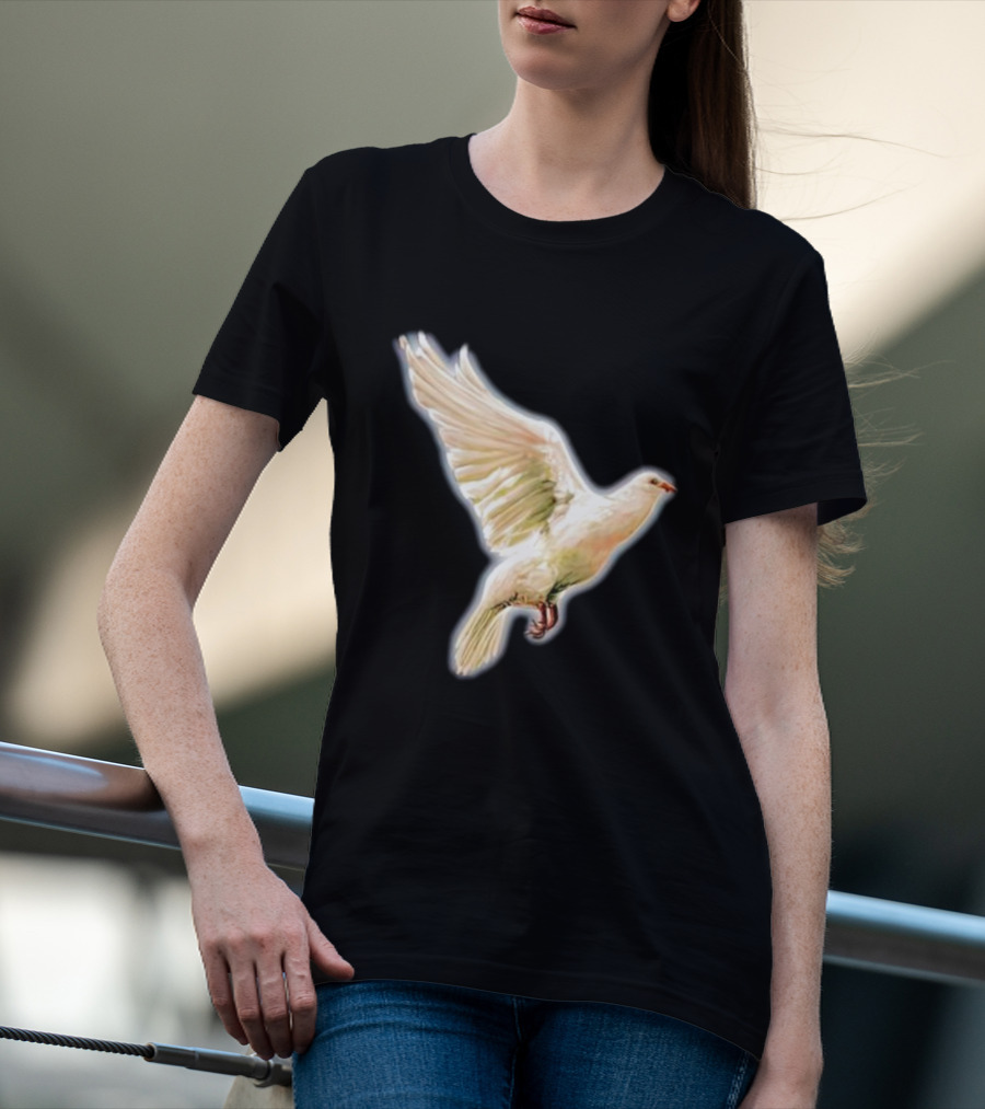 Psycho Peace Dream Dove In Flight T-Shirt