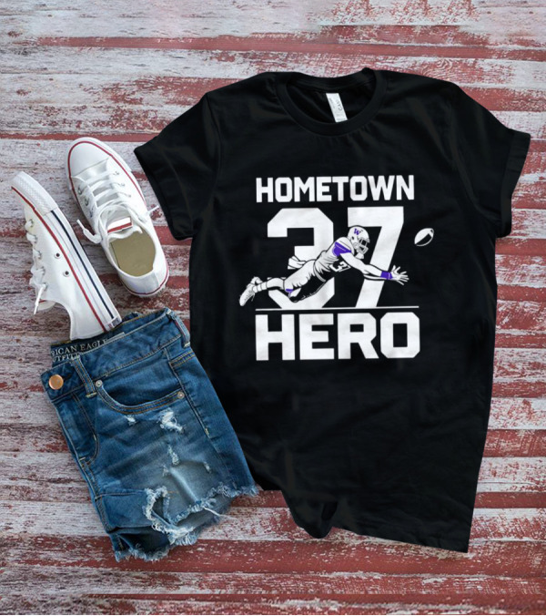 Washington Huskies Hometown Hero 37 Football Icon Jack Westover T-Shirt