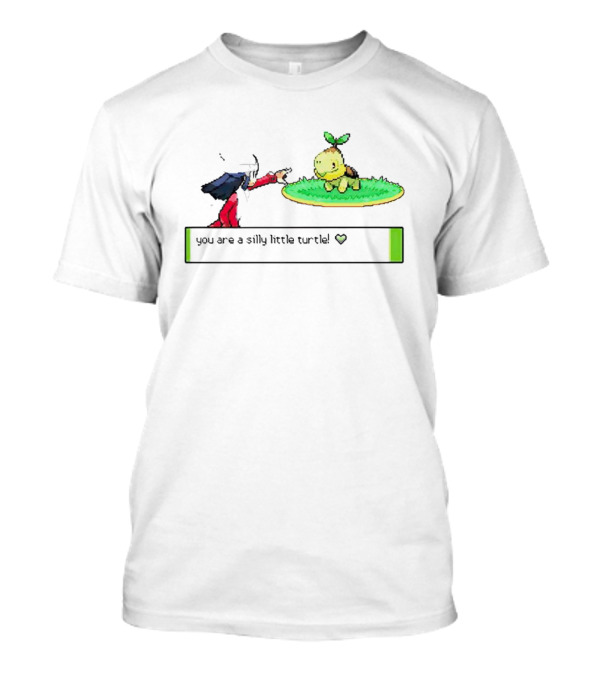 You Are A Silly Little Turtle Retro Pixel Art Showdown T-Shirt