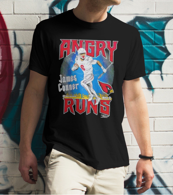 Angry Runs James Conner Arizona Cardinals NFL Kyle Brandt Good Morning Football T-Shirt