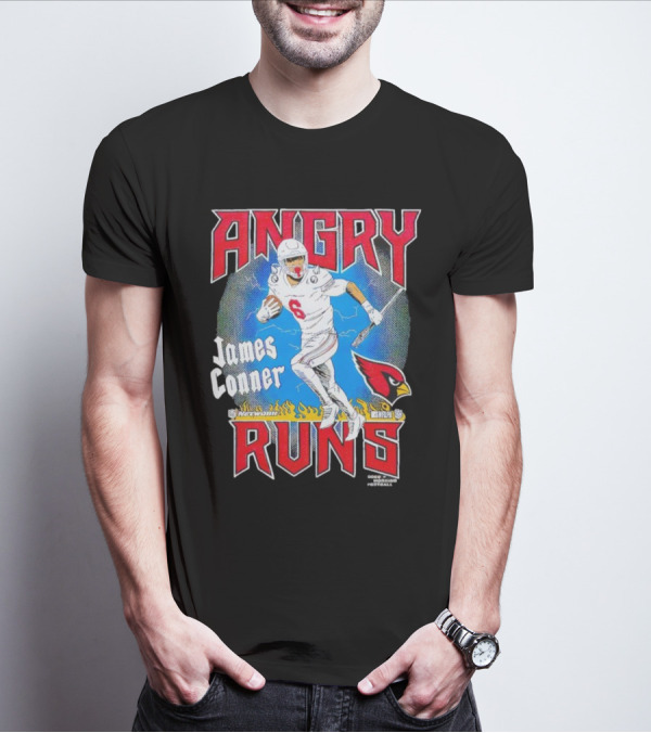 Angry Runs James Conner Arizona Cardinals NFL Kyle Brandt Good Morning Football T-Shirt