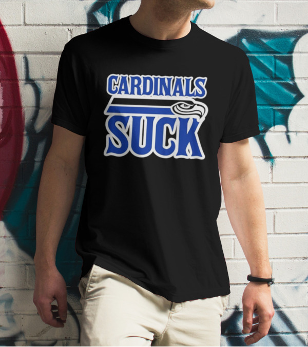 Cardinals Suck Seattle Seahawks Fan Rivalry T-Shirt