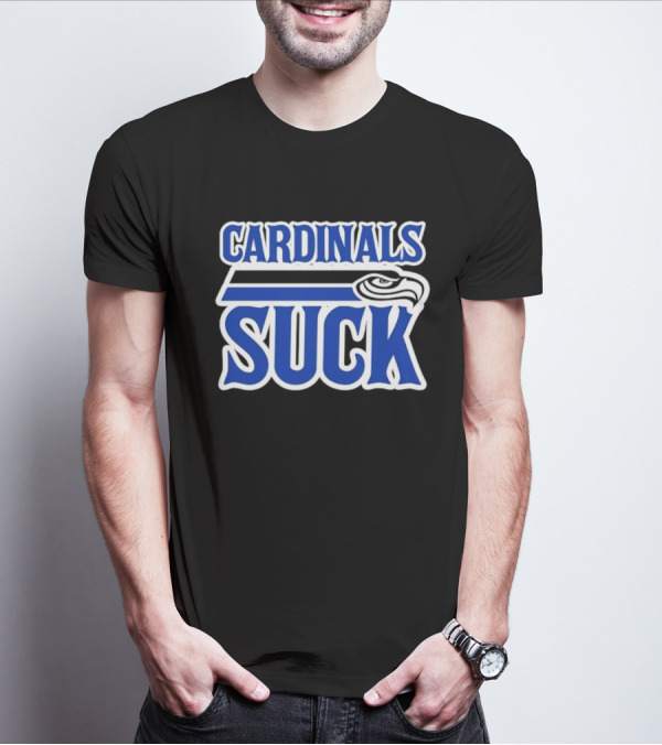 Cardinals Suck Seattle Seahawks Fan Rivalry T-Shirt