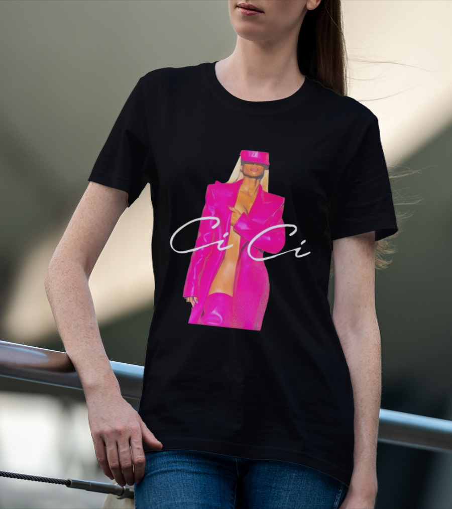 Ciara CiCi Bold Pink Fashion T-Shirt