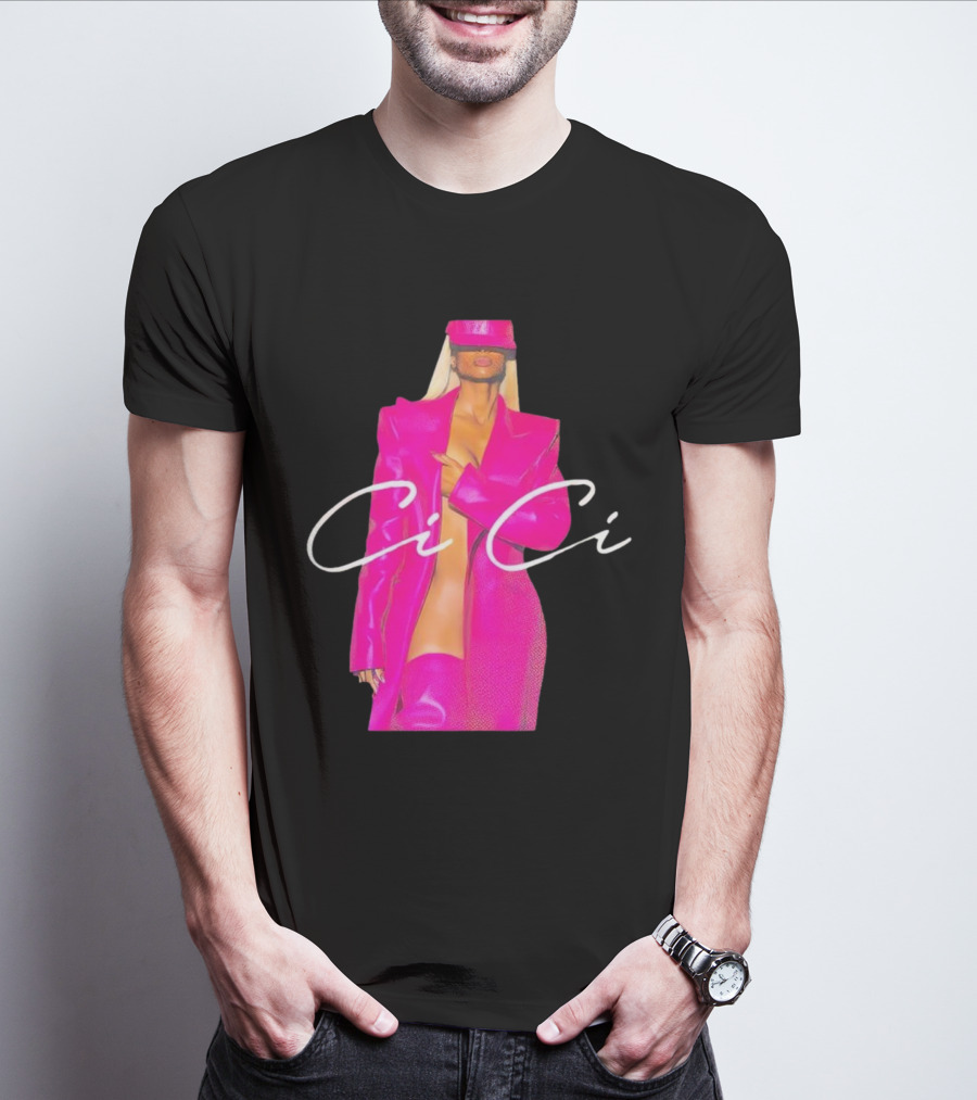 Ciara CiCi Bold Pink Fashion T-Shirt