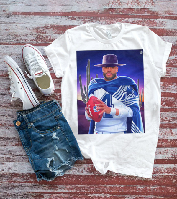 Dallas Cowboys Dak Prescott Western Style NFC East Win T-Shirt