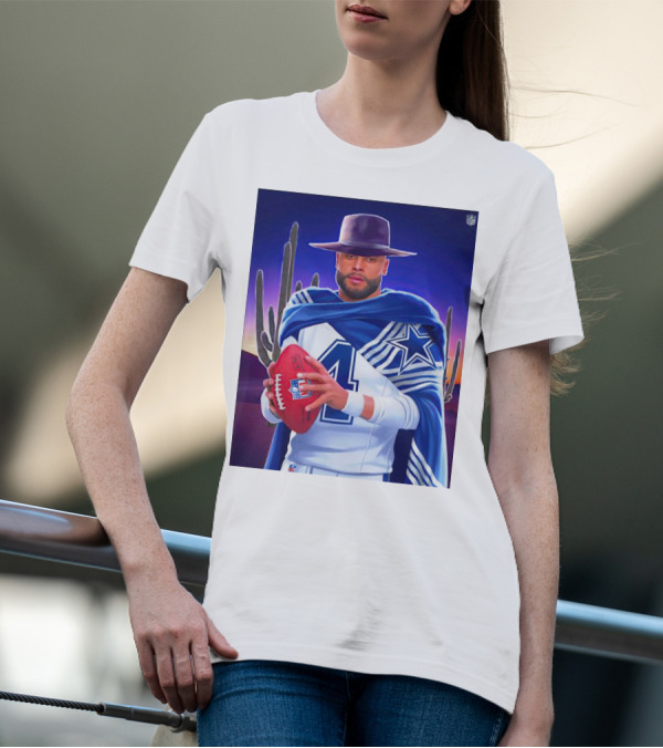 Dallas Cowboys Dak Prescott Western Style NFC East Win T-Shirt