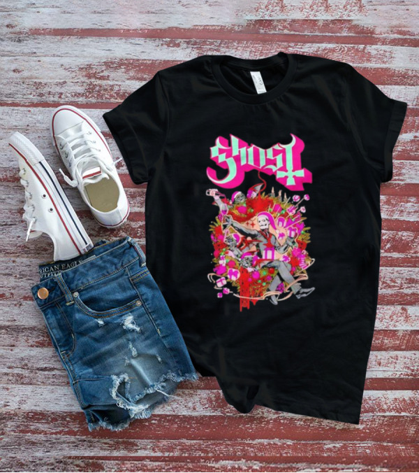 Ghost Festivus Colorful Celebration With Gifts And Festive T-Shirt
