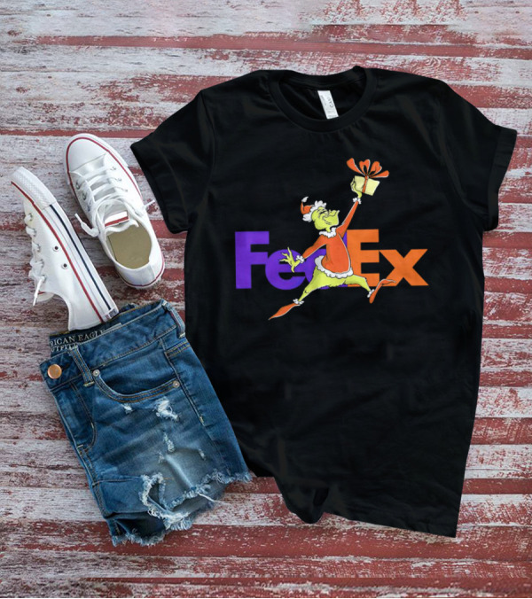 The Grinch Santa FedEx Gift T-Shirt