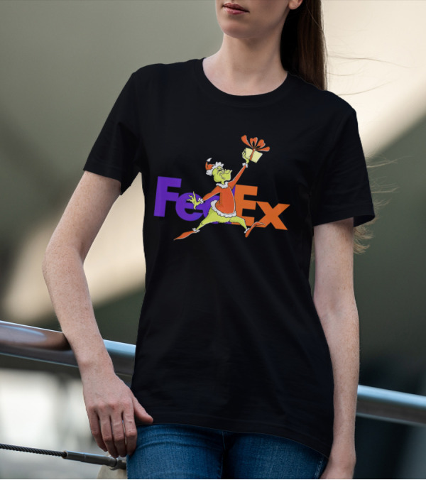 The Grinch Santa FedEx Gift T-Shirt