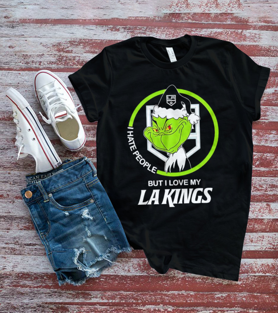 I Hate People But I Love My LA Kings Grinch T-Shirt