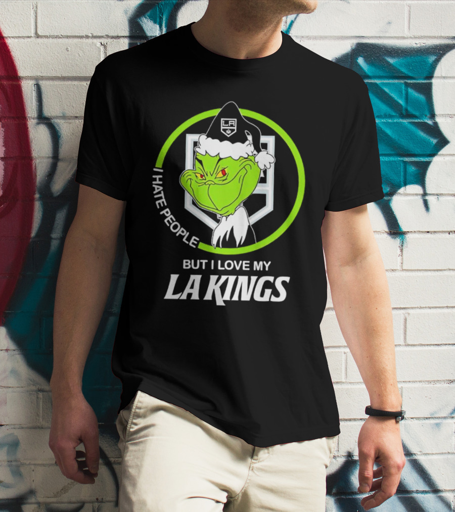 I Hate People But I Love My LA Kings Grinch T-Shirt