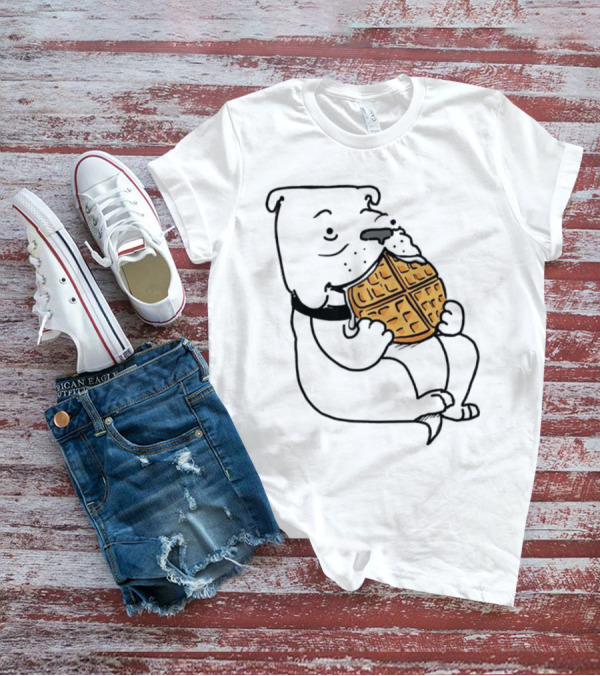 Georgia Waffle Dog Eating Breakfast Snack T-Shirt