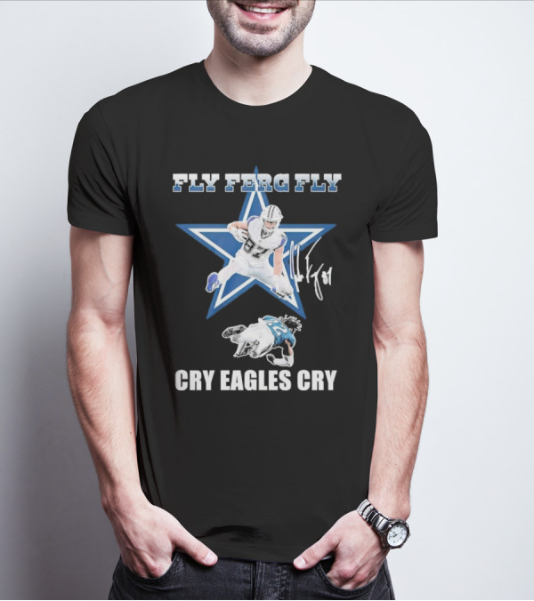 Fly Ferg Fly Cry Eagles Cry Star Player Football Rivalry T-Shirt