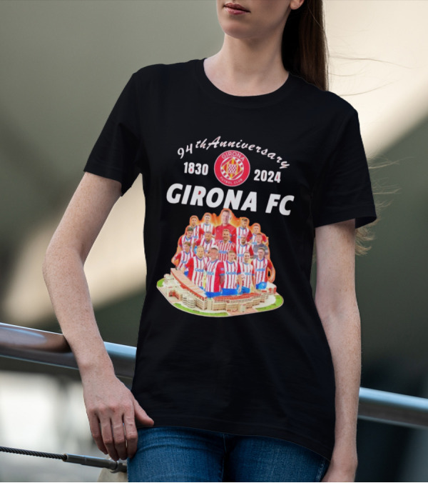 94th Anniversary 1830-2024 Girona FC Team T-Shirt