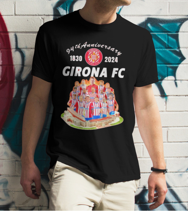 94th Anniversary 1830-2024 Girona FC Team T-Shirt