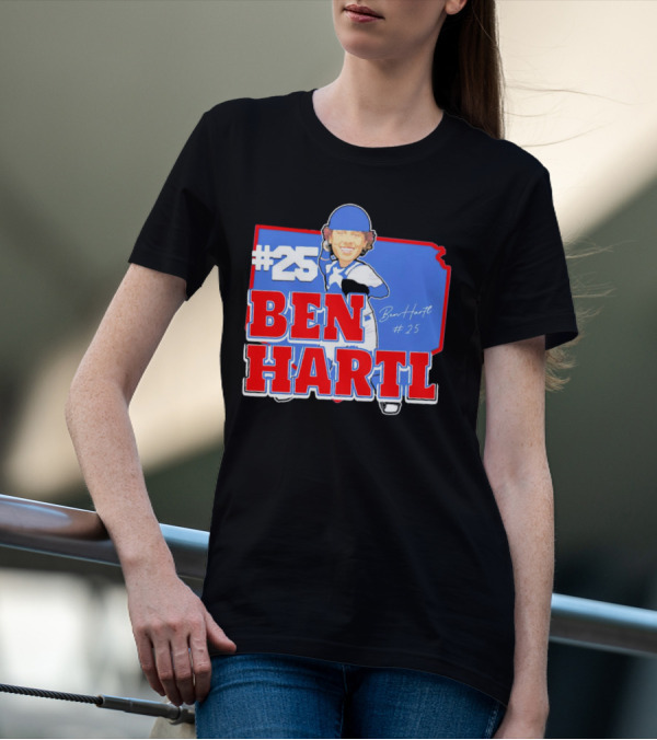 25 Ben Hartl Cartoon Signature T-Shirt