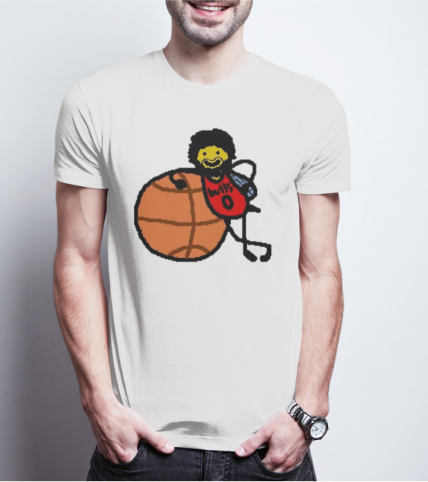 Co-Bee Chicago Bulls NBA Paint Cartoon Basketball Character T-Shirt