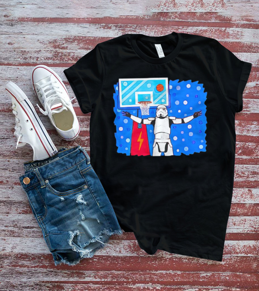 Stormtrooper Basketball No Look Shot T-Shirt
