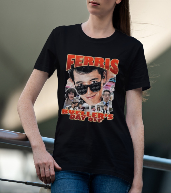 Ferris Bueller's Day Off Vintage Collage T-Shirt