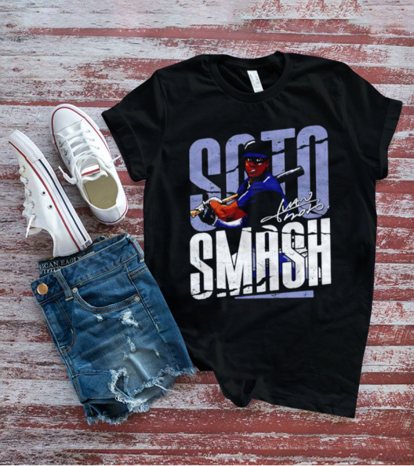 Soto Smash Juan Soto Cartoon Signature T-Shirt
