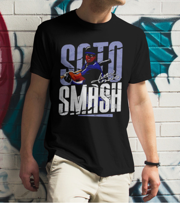 Soto Smash Juan Soto Cartoon Signature T-Shirt