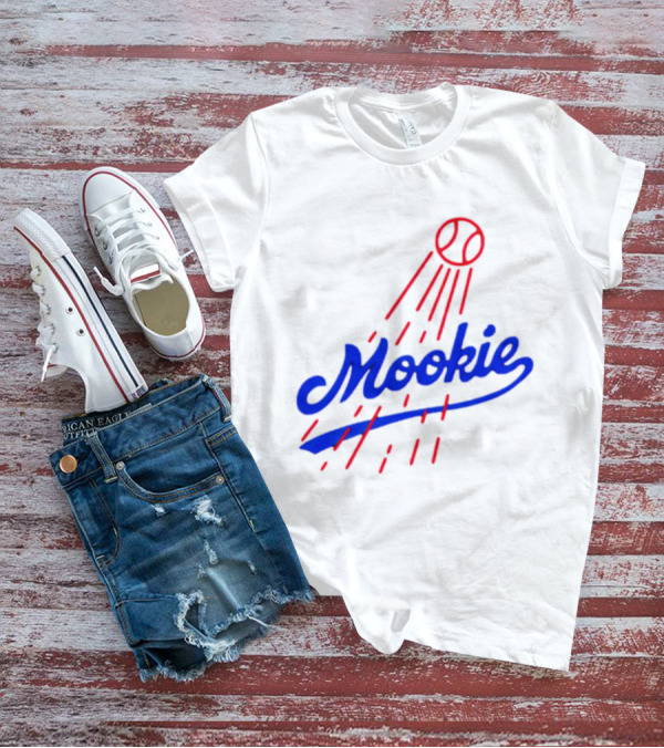 Mookie Signature Red Baseball Design Los Angeles Dodgers T-Shirt