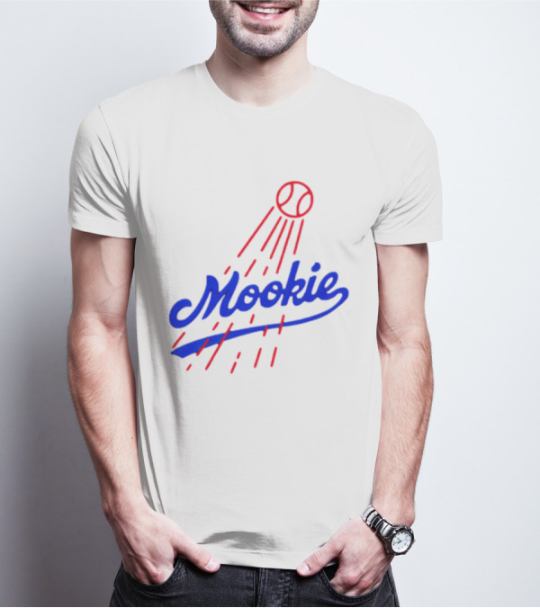Mookie Signature Red Baseball Design Los Angeles Dodgers T-Shirt