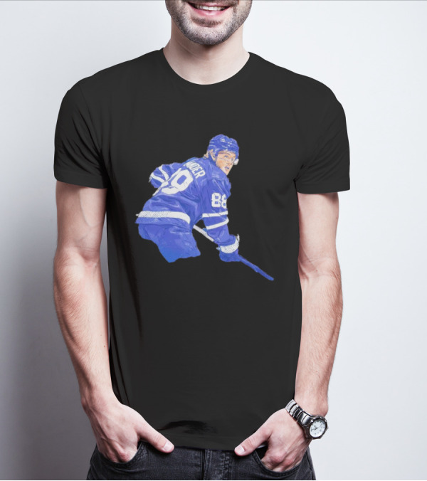William Nylander Toronto Hockey Player Blue Jersey 88 T-Shirt
