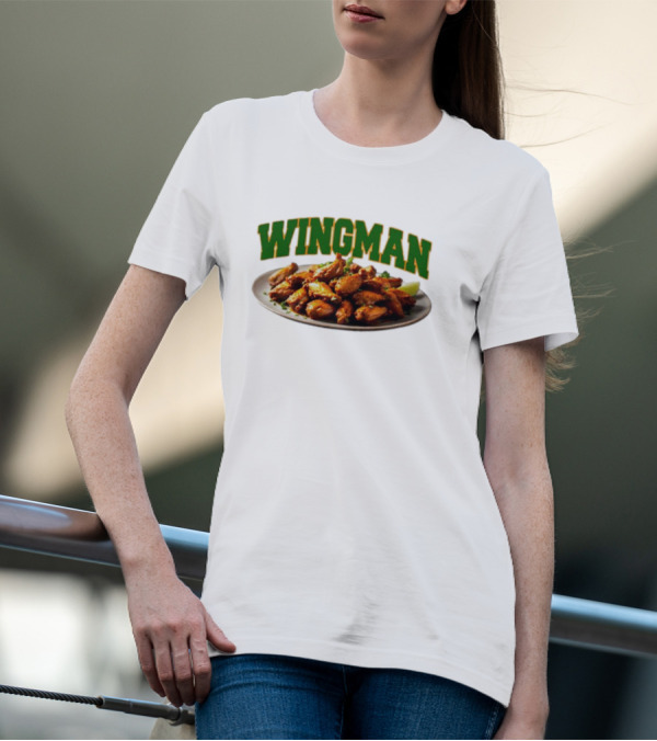 Wingman Chicken Wings Plate T-Shirt