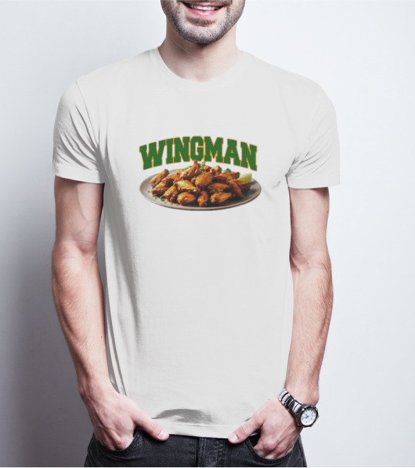 Wingman Chicken Wings Plate T-Shirt