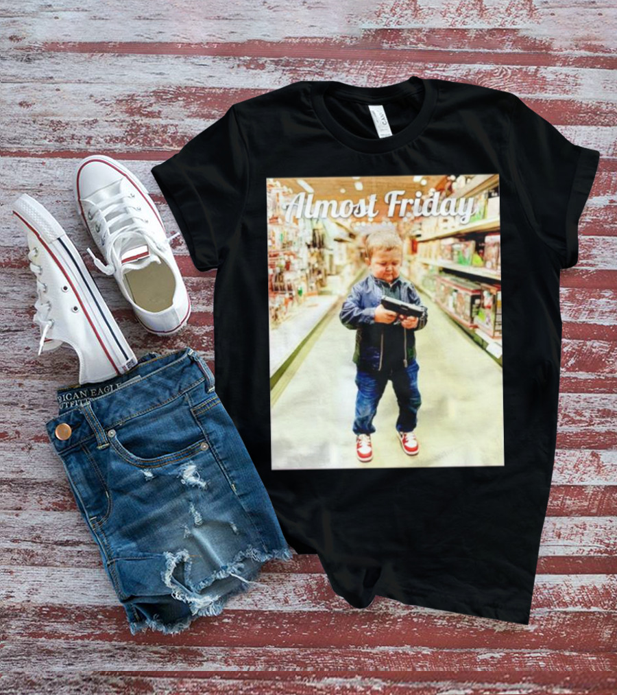 Almost Friday Hasbulla Gun Store Aisle T-Shirt