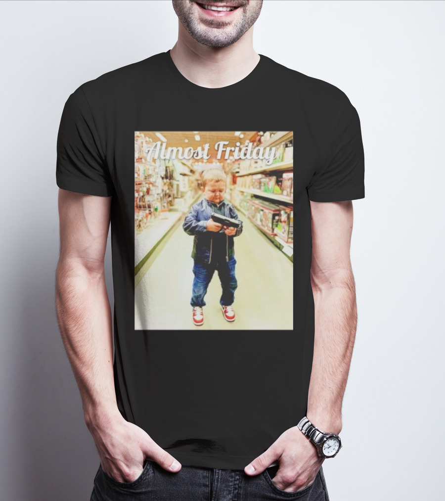 Almost Friday Hasbulla Gun Store Aisle T-Shirt