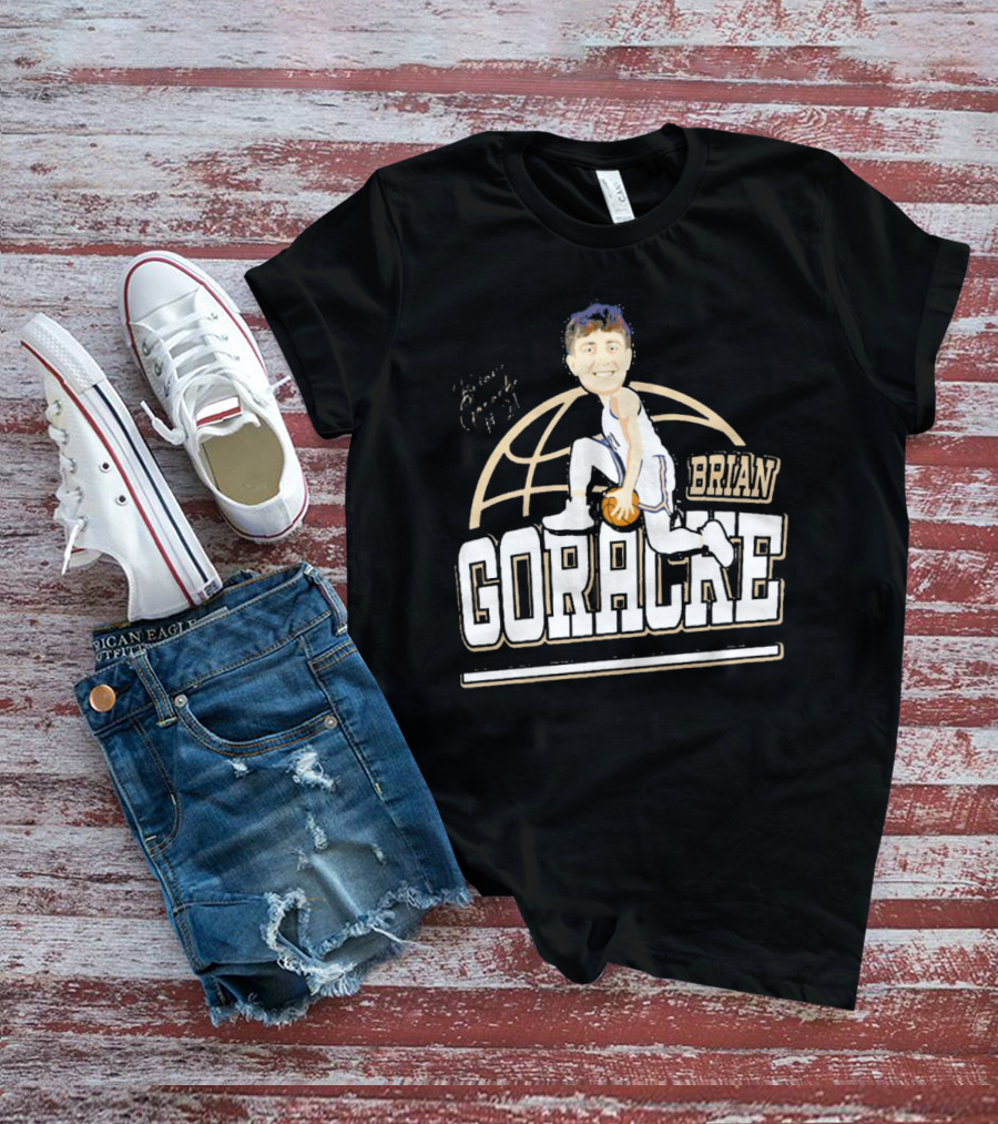 Brian Goracke Cartoon Signature Basketball T-Shirt