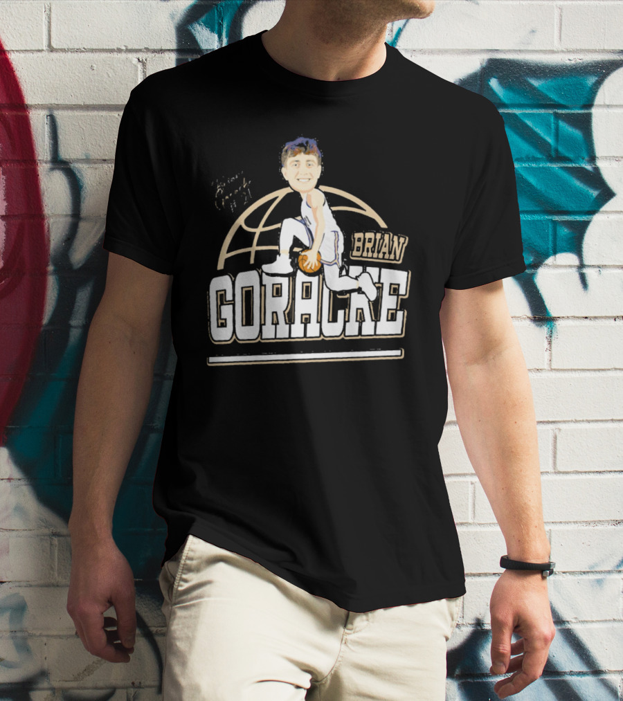 Brian Goracke Cartoon Signature Basketball T-Shirt