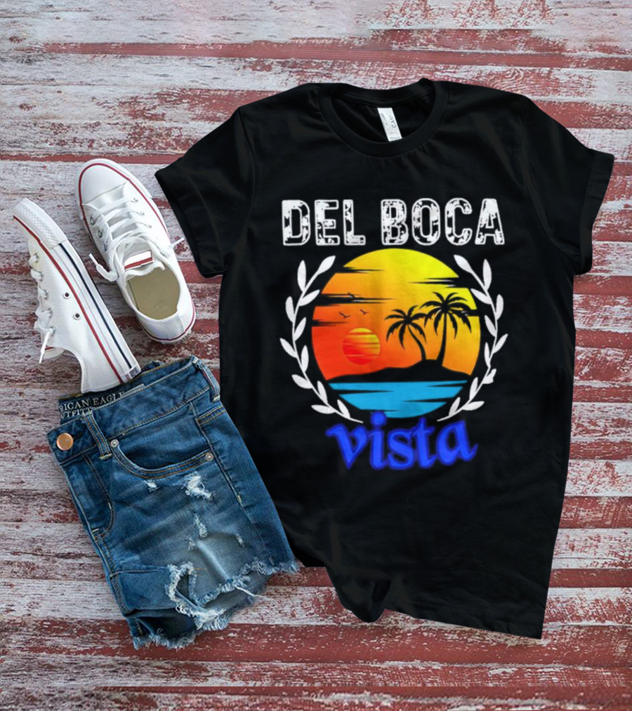 Del Boca Vista Palm Sunset T-Shirt