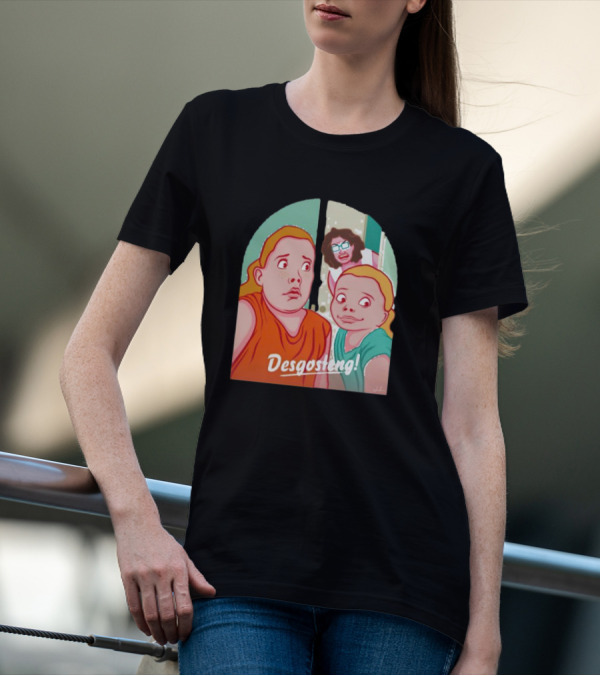 Desgosteng Nostalgic Cartoon Reaction Scene T-Shirt