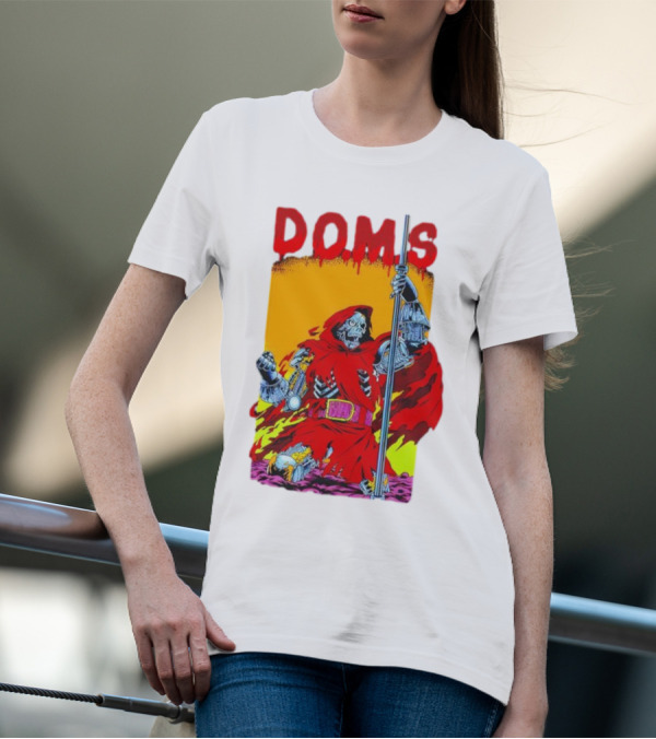 DOMS Warrior Skeleton Metal Armor Staff T-Shirt