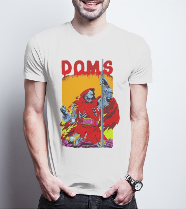 DOMS Warrior Skeleton Metal Armor Staff T-Shirt