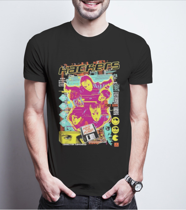 Hackers Acid Burn Connection Terminated Hack The Planet T-Shirt