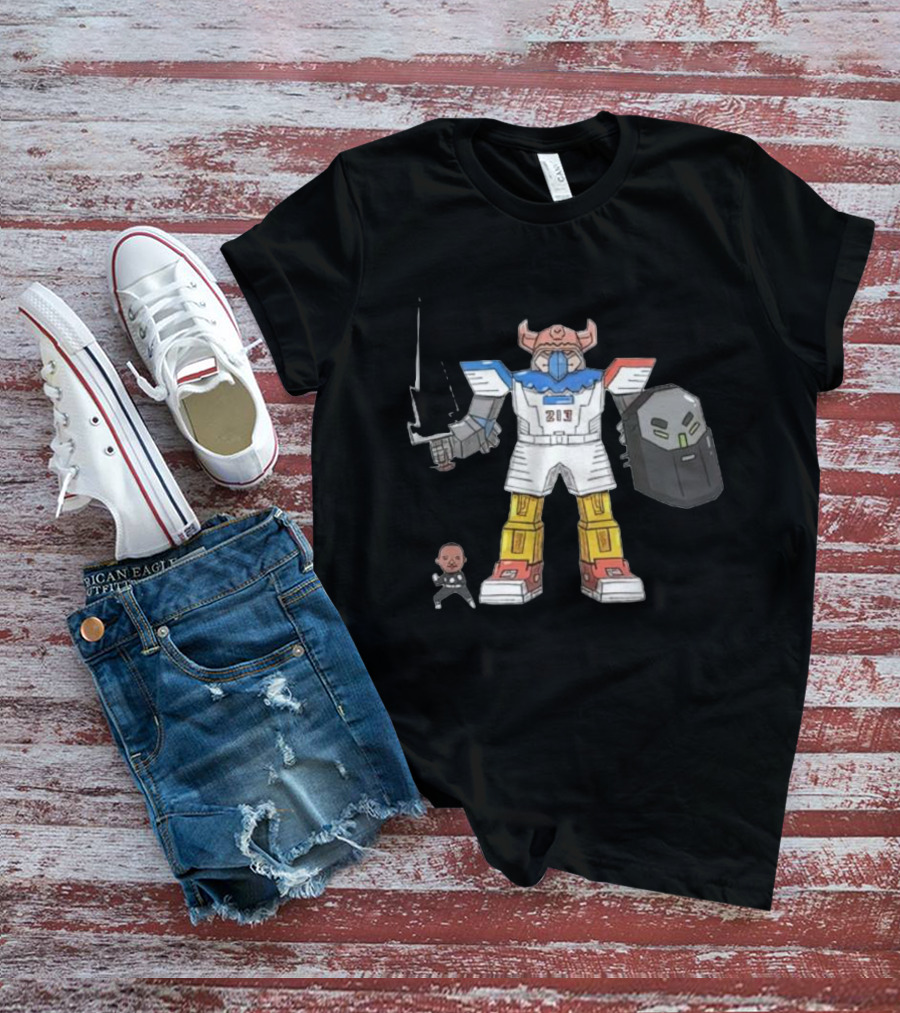Janky Drawing Powell Rangers Robot Cartoon 213 T-Shirt