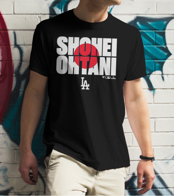 Shohei Ohtani Los Angeles Dodgers Japan Flag MLB Players T-Shirt