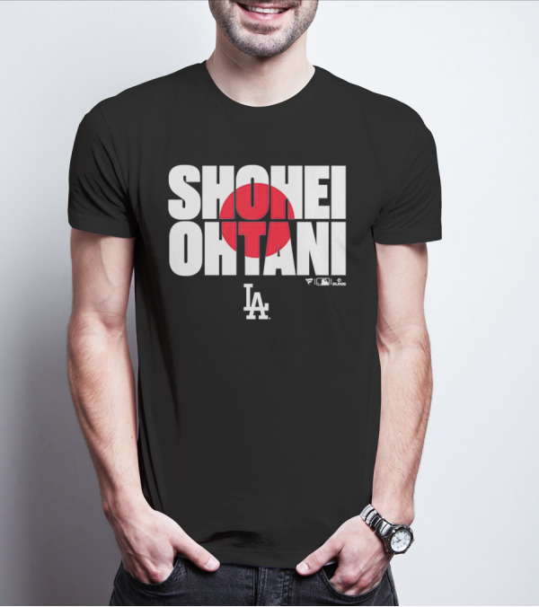 Shohei Ohtani Los Angeles Dodgers Japan Flag MLB Players T-Shirt