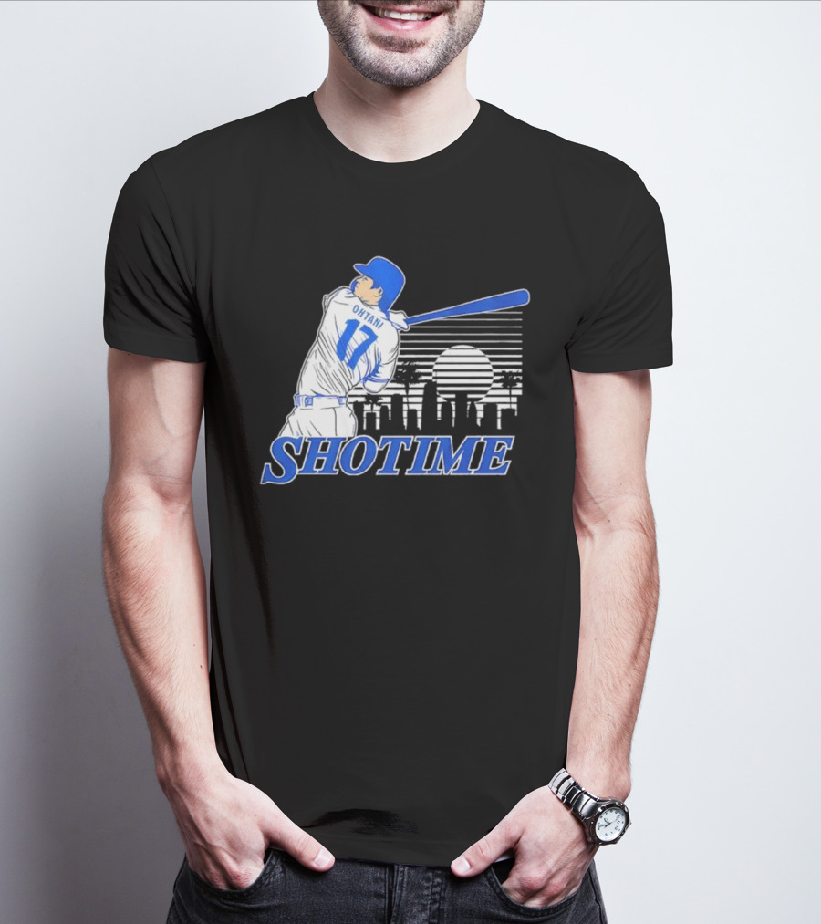 Shohei Ohtani Shotime Skyline Baseball Los Angeles Dodgers T-Shirt