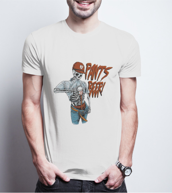 Skeleton Pants Beer T-Shirt