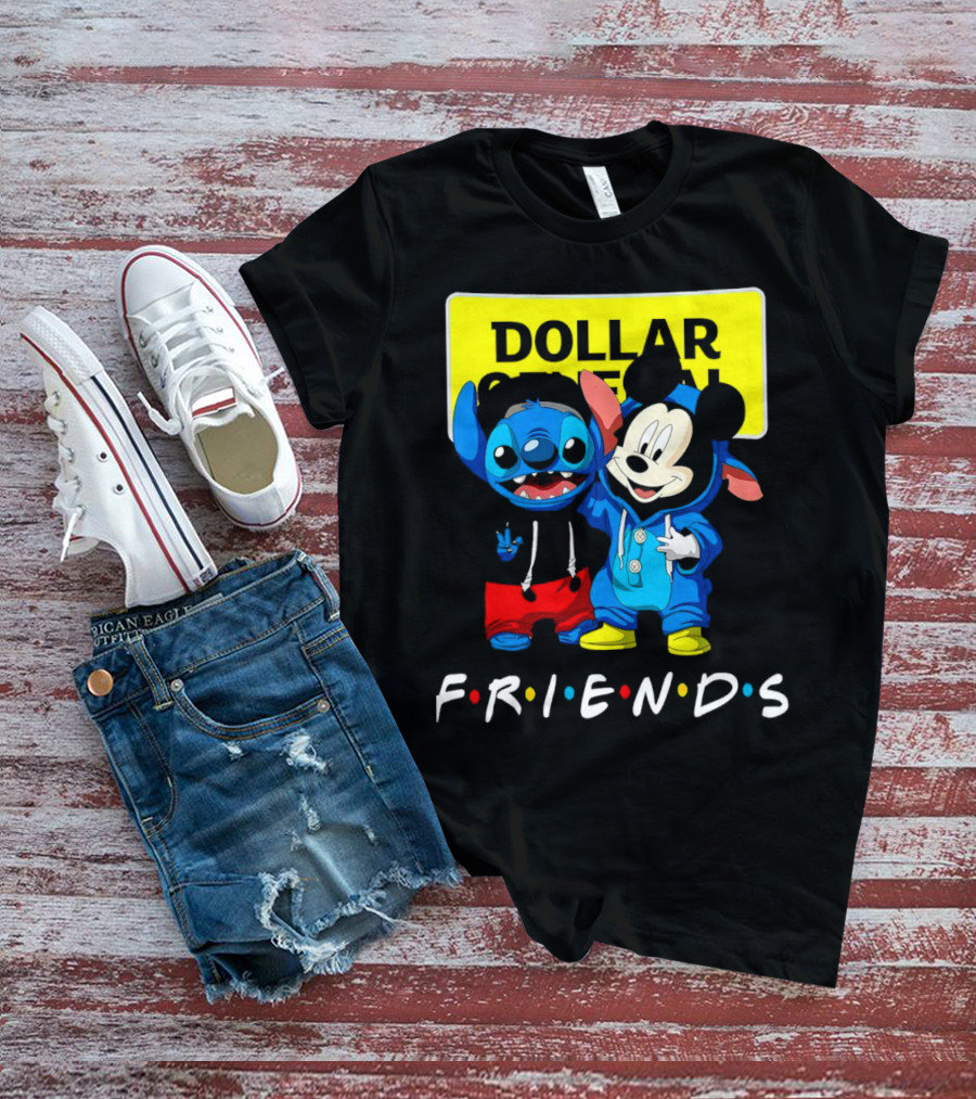Stitch Mickey Friends Dollar General T-Shirt
