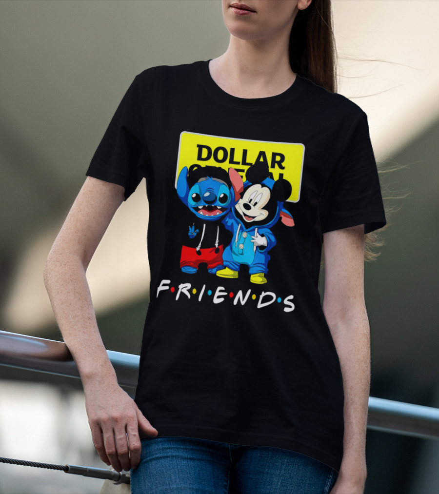 Stitch Mickey Friends Dollar General T-Shirt