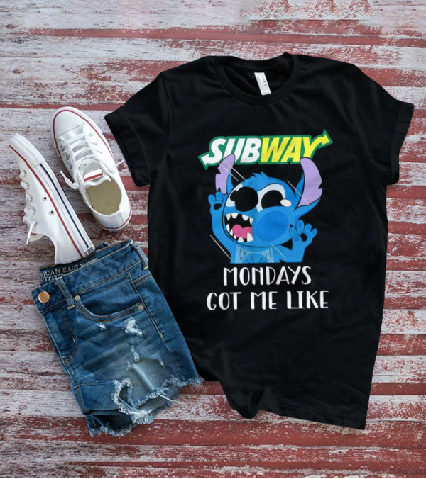 SUBWAY Mondays Got Me Like Stitch Reaction T-Shirt