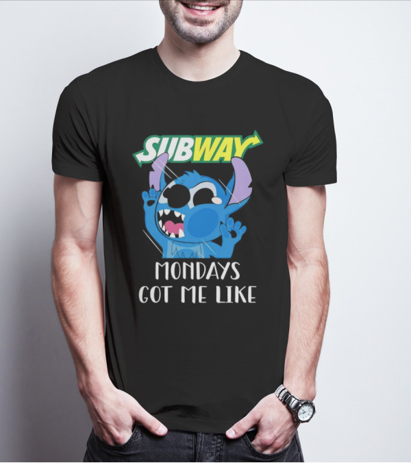 SUBWAY Mondays Got Me Like Stitch Reaction T-Shirt