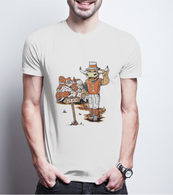 Texas Longhorns SEC Conference Champs Bull Mascot Sports T-Shirt